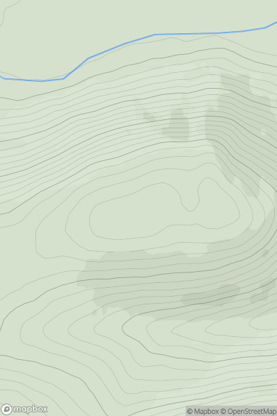 Thumbnail image for Wedder Law [The River Tweed to the English Border] showing contour plot for surrounding peak